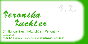 veronika kuchler business card